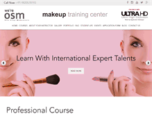 Tablet Screenshot of makeupclasses.in